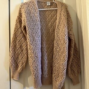 Cozy Co by CozyCasual Small/Medium Mauve Open Front Cardigan